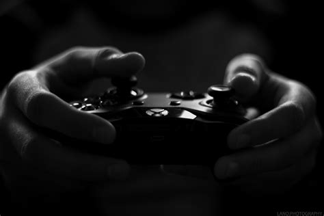 Gray Scale Image Of Xbox Game Controller · Free Stock Photo