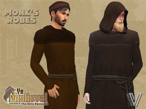 The Sims Resource Ye Medieval Monk Robes