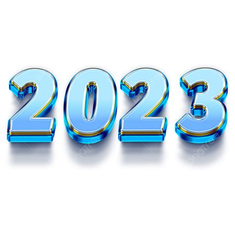 Blue 3d Render New Year Letter 2023 3d Render New Year Letter 2023