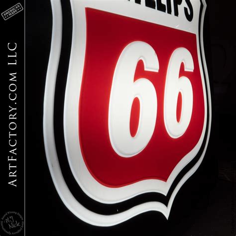 Phillips 66 Lighted Sign Collectible Vintage Gas Station Advertising