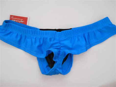 Male Female Underwear Um007 Blue Black Transparent Thong Enhance