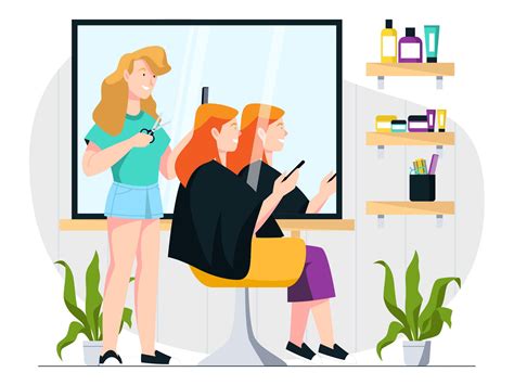 Free Hair Salon Vector Illustration Ai