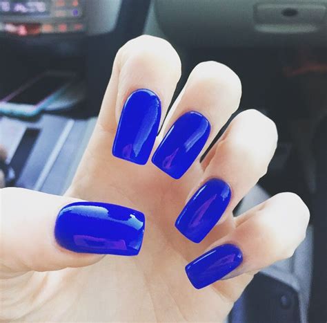 Download Cobalt Blue Gel Nail Design Background How To Apply Acrylic