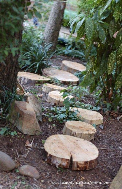 45 Super Ideas Wood Slice Garden Tree Stumps Backyard For Kids