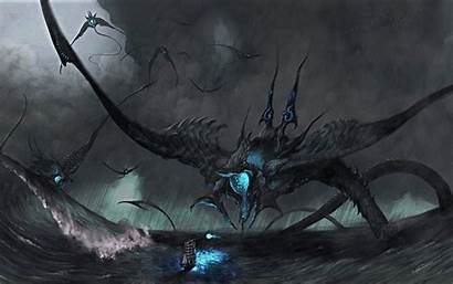Sea Fantasy Creature Monsters Monster Desktop Background