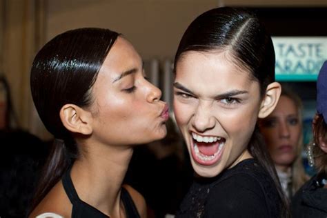 25 Photos Of Models Making Funny Faces At Fashion Week Racked
