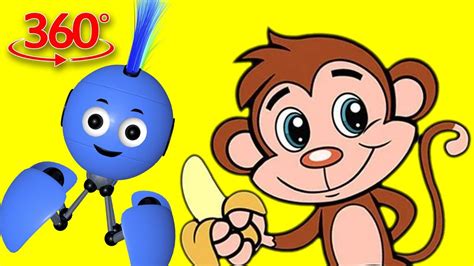 Five Little Monkeys 360 Nursery Rhymes And Kids Songs 360° Vr Glasses