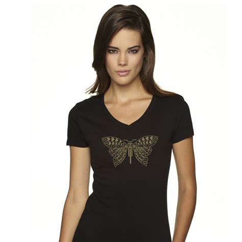 Butterfly Black T Shirt Bike T Shirts For Cyclists