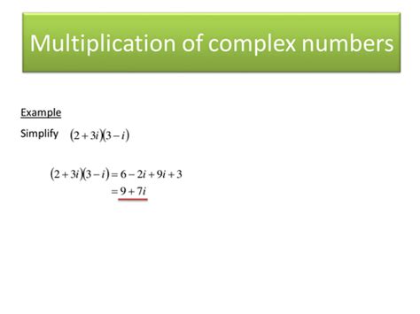 Multiplying And Dividing Complex Numbers Teaching Resources