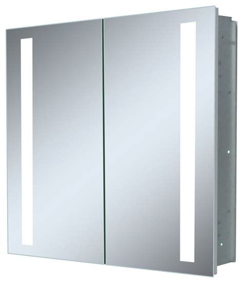 Most importantly, some of the best medicine cabinets mount flush with a wall. Double Door Recessed LED Medicine Cabinet - Modern ...