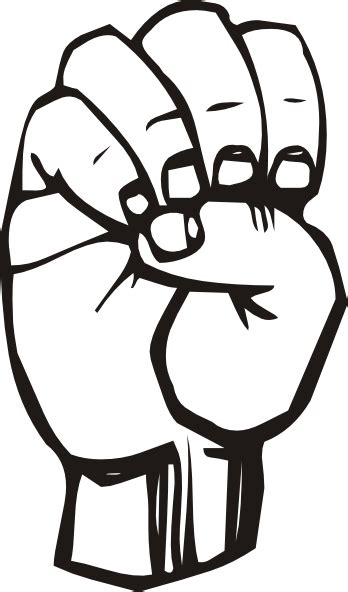 Download Sign Language E clip art (107863) Free SVG Download / 4 Vector