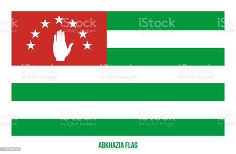 ilustración de abjasia bandera vector ilustración sobre fondo blanco bandera nacional de abjasia