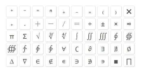 Math Symbols Cool Text Symbols Math Signs Text Symbols