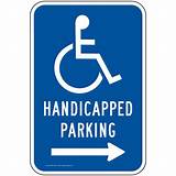 Photos of Handicapped Parking Signs