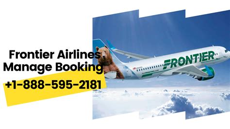 Frontier Airlines Reservation Number 1 888 595 2181 Airline