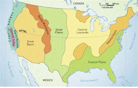 North America Map With Mountain Ranges Gretna Hildegaard