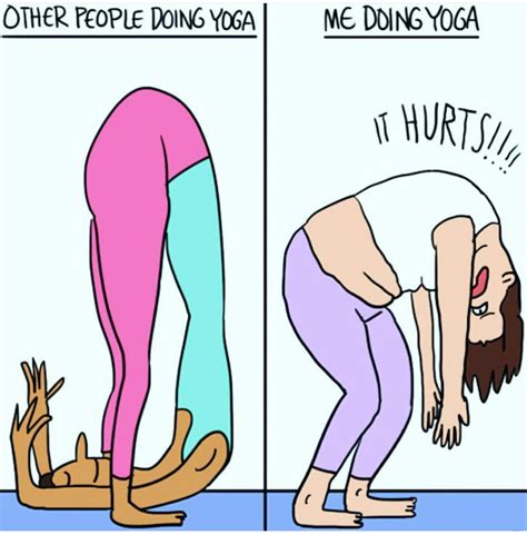 Funny Yoga Cartoon Humour Yoga Yoga Jokes Yoga Meme Yoga Quotes