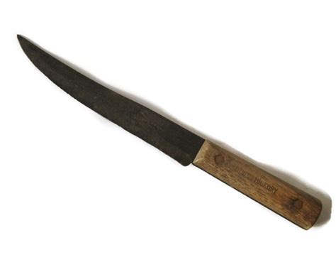 Vintage Ontario Knife Co Old Hickory Tru Edge Slicing Knife Etsy