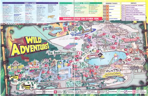 Wild Adventures 2007 Park Map