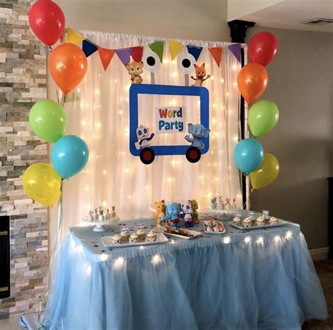 The game, and the game answers. Pin by Jessica Bragg on Word Party | Birthday theme decoration, Baby birthday party theme ...