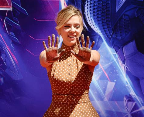 Scarlett Johansson At Avengers Endgame Hand Print Ceremony In Los