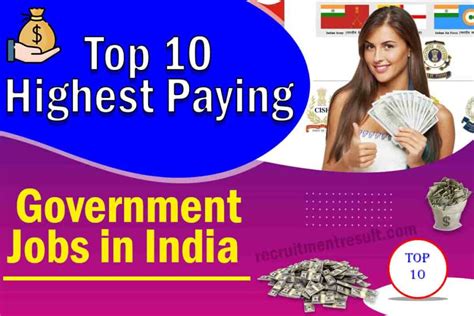 Top 10 Highest Paying Government Jobs In India Salary Allowances