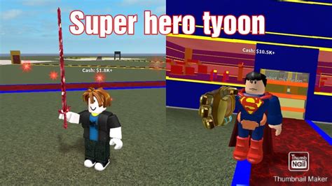Roblox Super Hero Tycoon 🦸‍♂️ Youtube