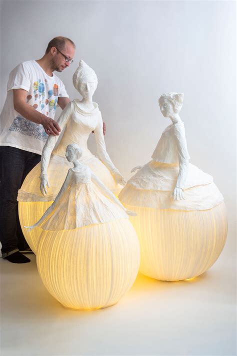 Papier Mâché Sculptures Act As Elegant Lamps Adventures Of Yoo
