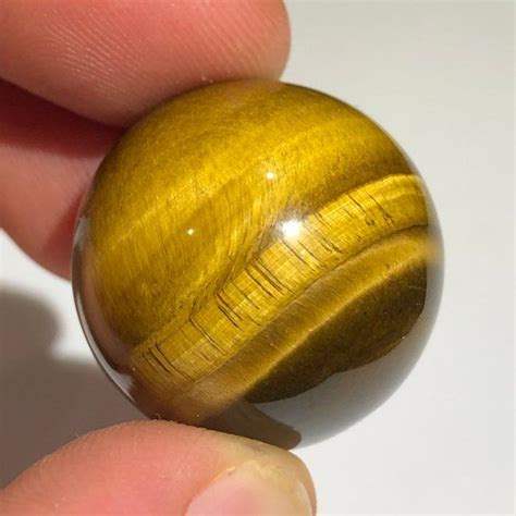 Top Quality G Small Polished Tigers Eye Crystal Sphere Etsy Tiger