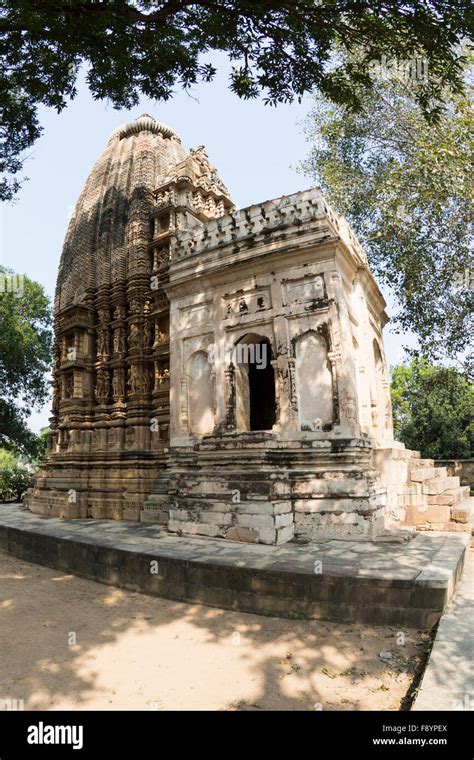 The Unesco Recognised Temples In Khajuraho Madhya Pradesh India Stock