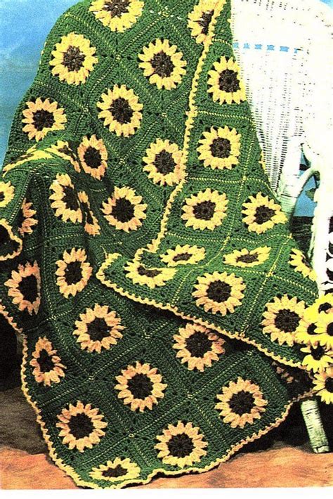 This Gorgeous Sunflower Afghan Will Bring Spring Right Into Etsy