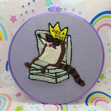 Someone Stitched Pizza King Rigby Regularshow