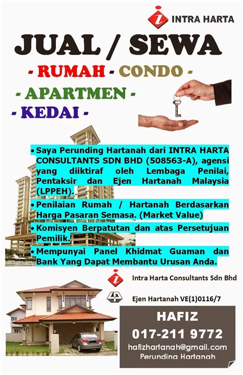 Untuk rumah di wilayah persekutuan, boleh daftar di laman rumawip salam saya nak tahu mengenai masalah saya.saya ada satu rumah flat kos rendah untuk dijual kawasan hulu selangor boleh dapat harga dibawah 100k untuk rumah jenis 2 tingkat. Jual Beli Hartanah: Khidmat Ejen Hartanah Jual Rumah ...