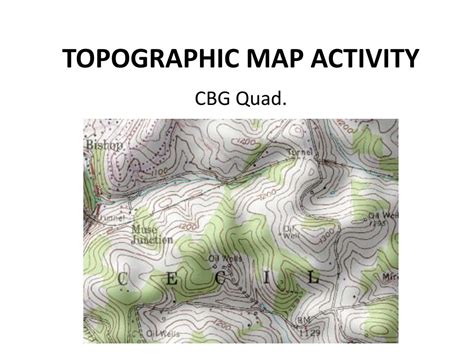 Topographic Map Lesson Plan