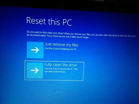 Windows How To Reset To Factory Settings