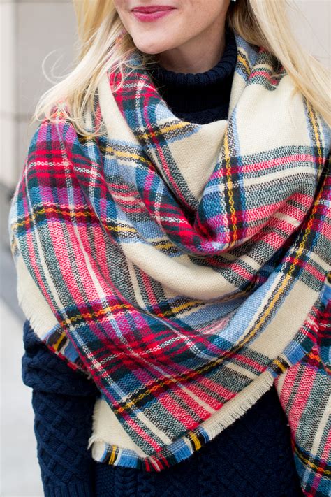 Plaid Blanket Scarf 5 The Southern C