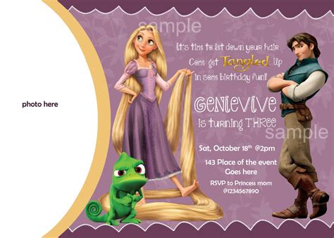 Rapunzel Birthday Invitation Rapunzel Invitation Rapunzel Etsy Australia