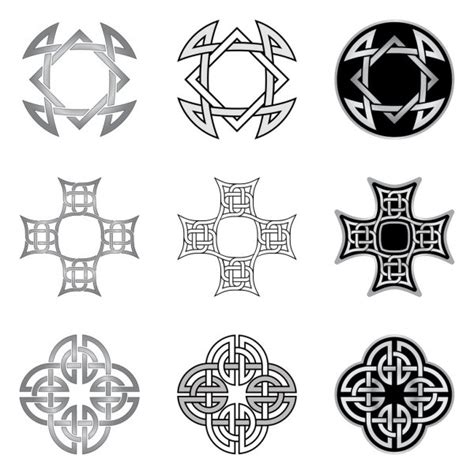 Celtic Knots Stars Patterns Set Stock Vector Image By ©infografx 58662785