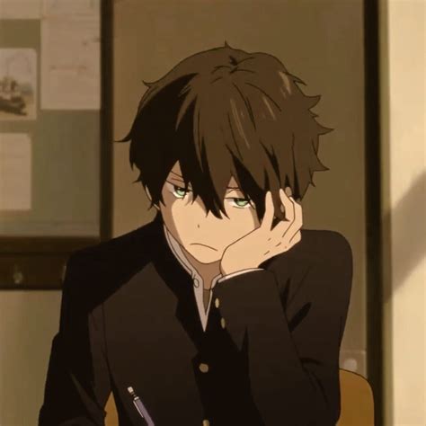 Oreki Houtarou In 2021 Anime Crying Anime Expressions Hyouka
