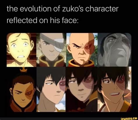 The Evolution Of Zukos Character Reflected On His Face