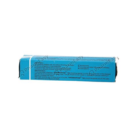 Thrombophob Tube Of 20gm Gel Uses Side Effects Dosage Composition