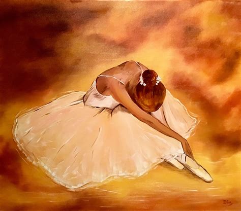 Ballerina Oil Painting Portræt