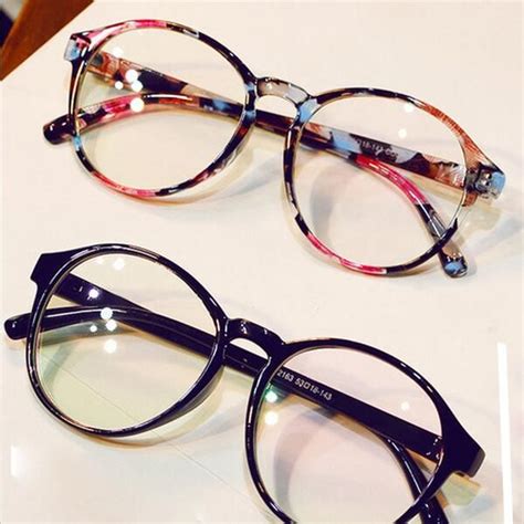 Fashion Eyeglasses Frames Big Prescription Glass Frame Women Round