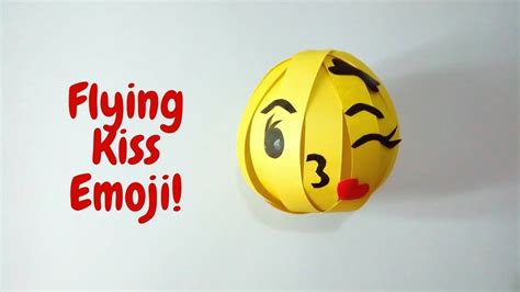 How To Make Flying Kiss Emoji Kissing Emoji Step By Step Paper