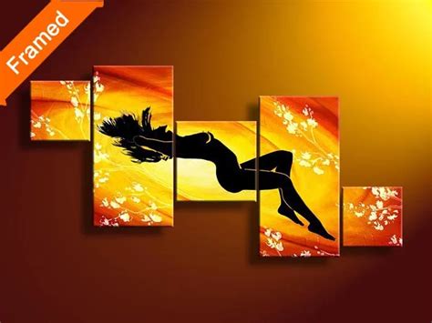 Red Color Nude Woman Oil Painting Hot Sex Canvas Pictures For Living Room Wall Decoration 5