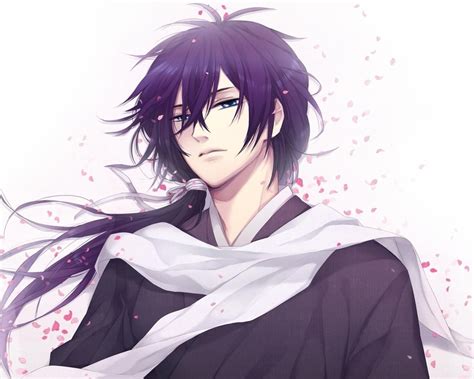 Black And Purple Anime Boy Wallpapers Wallpaper Cave