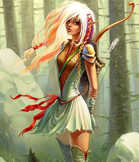 Wood Elf Maiden Art Id 30480 Art Abyss