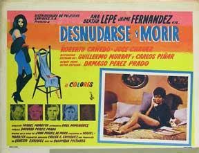 Desnudarse Y Morir Movie Poster Cartel De La Pel Cula By
