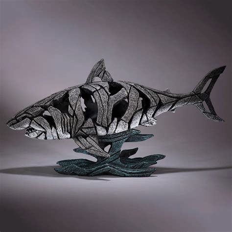 Shark 23 X 12 Enesco Edges Painted Sculpture Matt Buckley Art 6005343