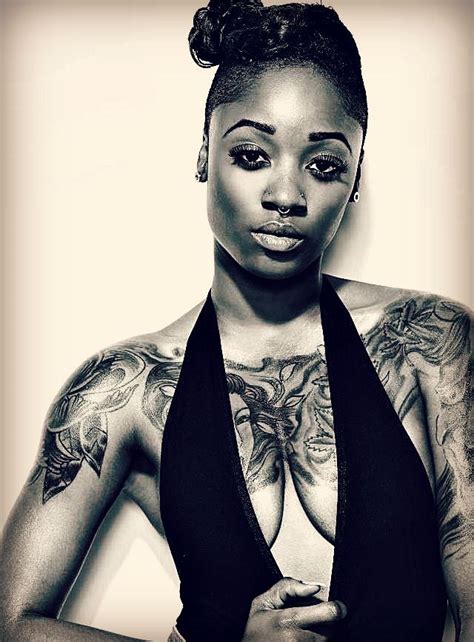 Pin On Dark Skinned Black Women Girls Ladies With Ink Tattoos